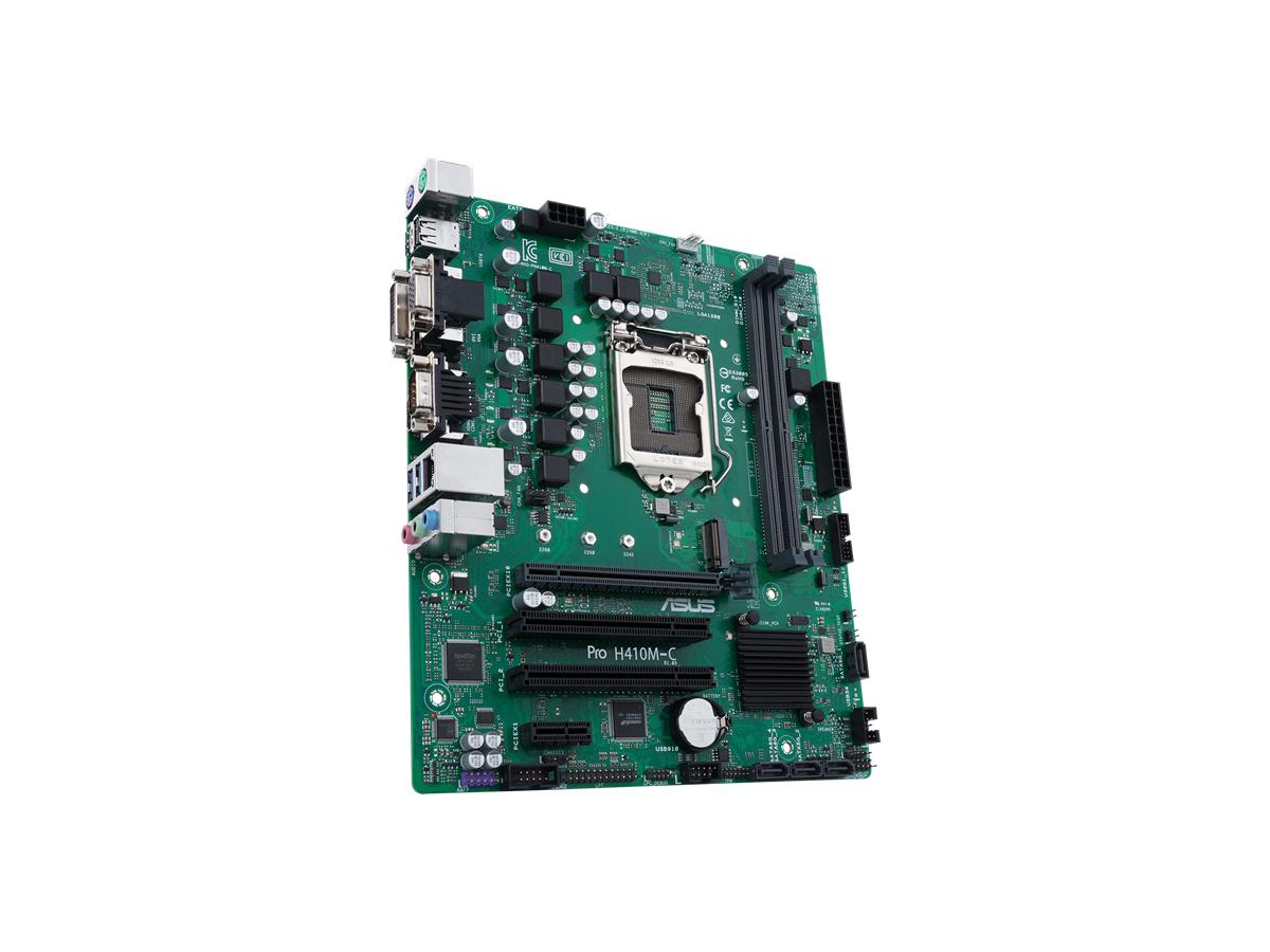 ASUS PRO H410MC/CSM LGA1200 (Intel 10th Gen) Micro ATX commercial motherboard Canadian Tech